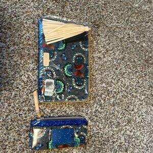 Consuela L shaped clutch (NWT) and slim card/ID holder with zipper top.